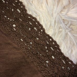 NWT Ann Taylor LOFT brown short sleeve top small